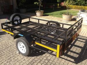 Galvanised golf cart trailer