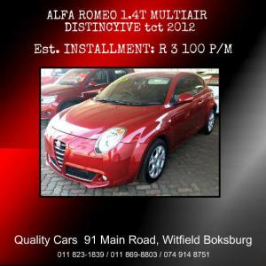 Alfa Romeo 1.4T Multair Distinctive tct 2015