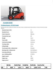 Dirt DIggers Forklift for hire