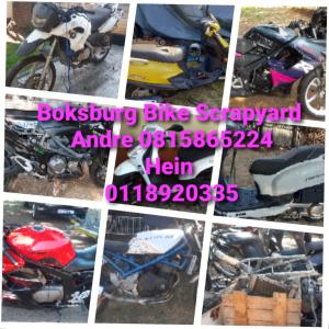 Boksburg bike Scrapyard new and secondhand spares