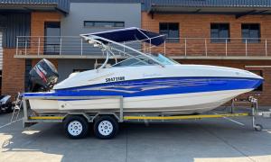 2016 SENSATION 2400 DECK TWIN OUTBOARD