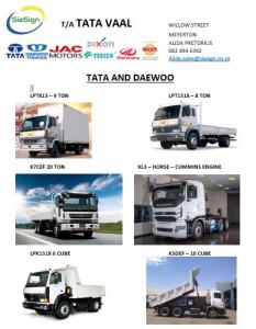 TATA and DAEWOO trucks